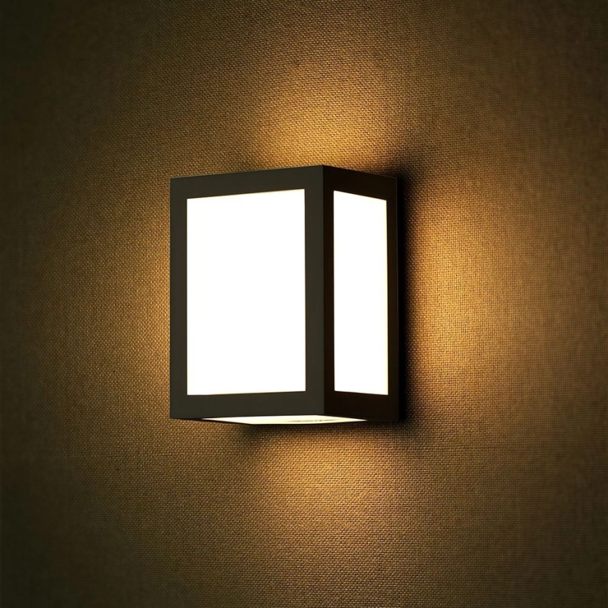 LED-Außenwandleuchte LED/12W/230V 3000K IP65 schwarz