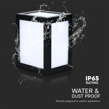 LED-Außenwandleuchte LED/12W/230V 3000K IP65 schwarz