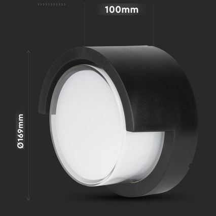 LED Außenwandleuchte LED/12W/230V 4000K IP65