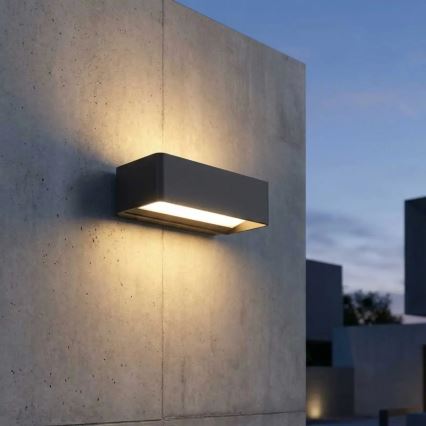 LED Außenwandleuchte LED/13W/230V IP65 schwarz