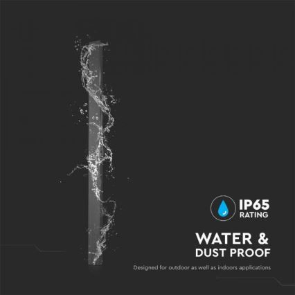 LED-Außenwandleuchte LED/16W/230V 3000K IP65 101 cm Anthrazit