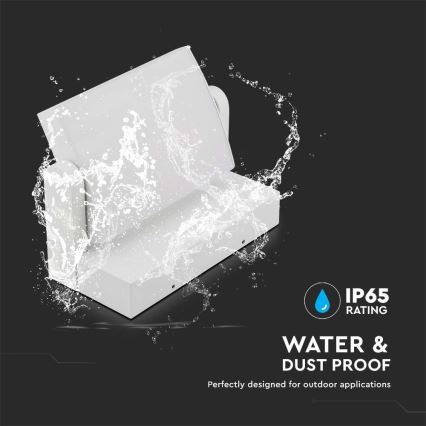 LED Außenwandleuchte LED/17W/230V 3000K IP65 Weiß