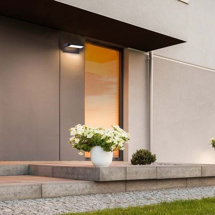 LED Außenwandleuchte LED/17W/230V 4000K IP65 schwarz