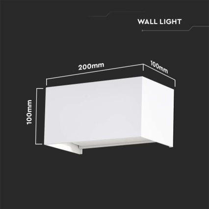 LED-Außenwandleuchte LED/24W/230V 3000K IP65 weiß