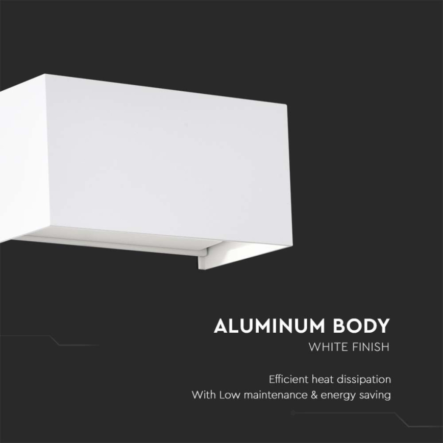 LED Außenwandleuchte LED/24W/230V 4000K IP65 weiß