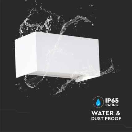 LED Außenwandleuchte LED/24W/230V 4000K IP65 weiß