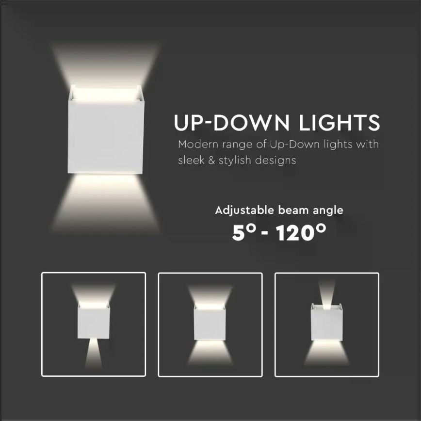 LED- Außenwandleuchte LED/5W/230V 4000K IP65 weiß