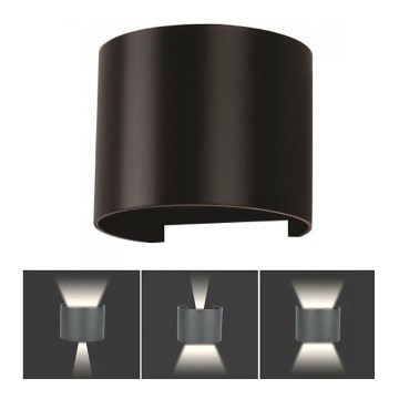LED- Außenwandleuchte LED/6W/230V 3000K IP65 schwarz