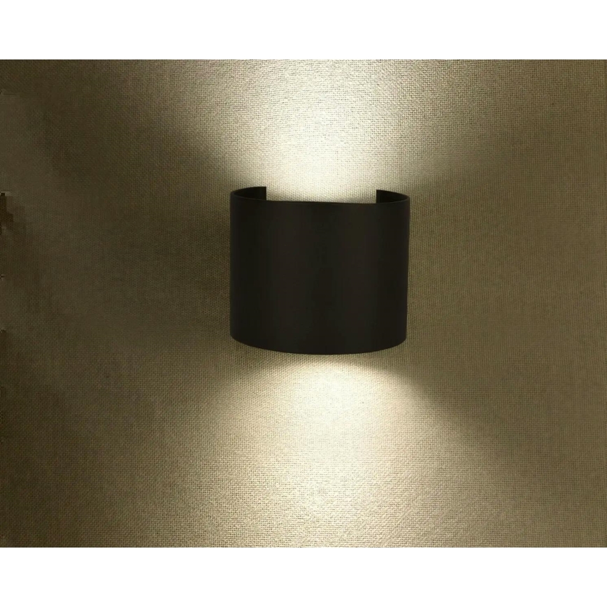 LED- Außenwandleuchte LED/6W/230V 3000K IP65 schwarz