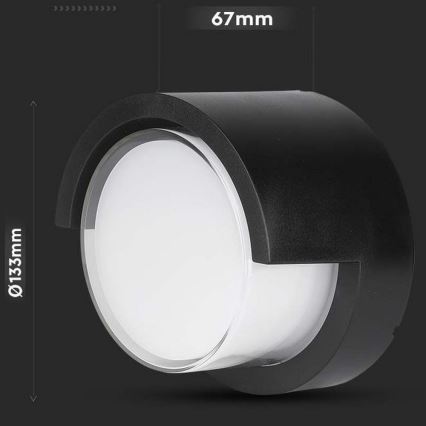 LED Außenwandleuchte LED/7W/230V 3000K IP65