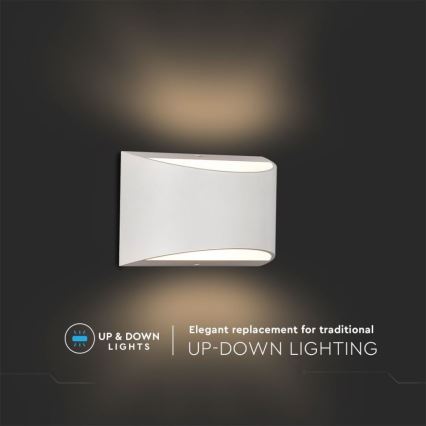 LED-Außenwandleuchte LED/9W/230V 4000K IP54 weiß