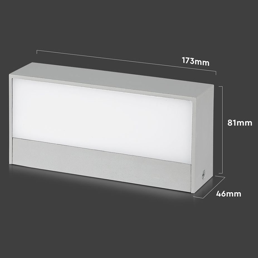 LED Außenwandleuchte LED/9W/230V 6400K IP65