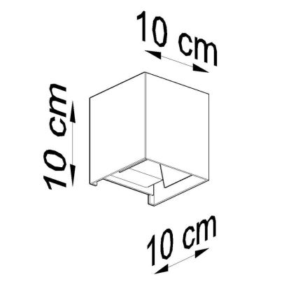 LED-Außenwandleuchte LUCA LED/6W/230V IP54