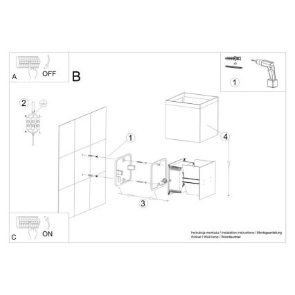 LED-Außenwandleuchte LUCA LED/6W/230V IP54