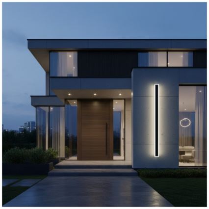 LED-Außenwandleuchte MIRANA S LED/25W/230V 4000K IP44 120 cm schwarz