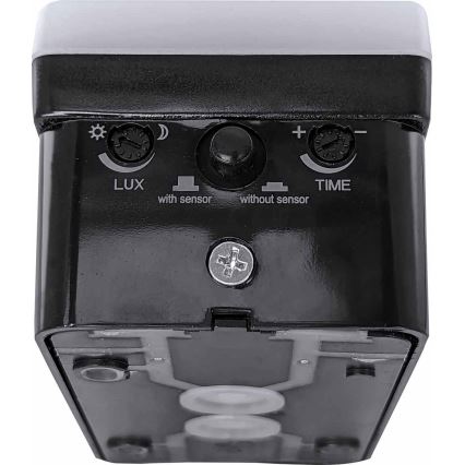 Dimmbare LED-Außenwandleuchte mit Bewegungs- und Dämmerungssensor LED/12/15/20W/230V IP65 schwarz