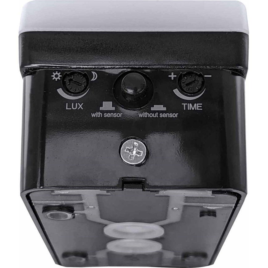 Dimmbare LED-Außenwandleuchte mit Bewegungs- und Dämmerungssensor LED/12/15/20W/230V IP65 schwarz