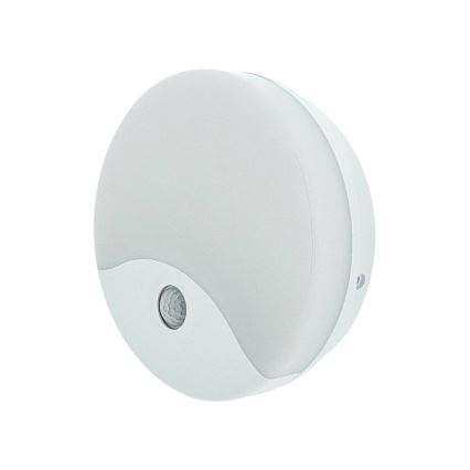 LED-Außenwandleuchte mit Bewegungsmelder, LED/18 W/230 V, IP44, weiß