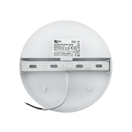 LED-Außenwandleuchte mit Bewegungsmelder, LED/18 W/230 V, IP44, weiß