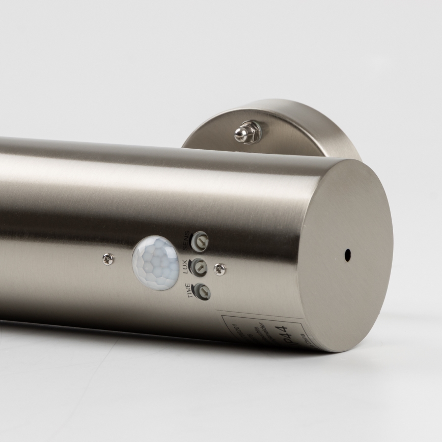 LED-Außenwandleuchte mit Bewegungsmelder 1xGU10/5W/230V IP44 mattchrom