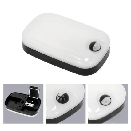 LED Außenwandleuchte mit Bewegungs- und Dämmerungssensor BAVANO LED/15W/230V 3000/4000/5700K IP54