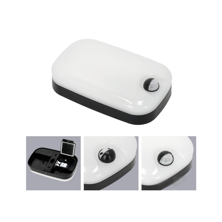 LED Außenwandleuchte mit Bewegungs- und Dämmerungssensor BAVANO LED/15W/230V 3000/4000/5700K IP54