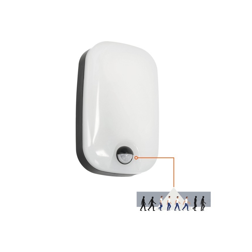 LED Außenwandleuchte mit Bewegungs- und Dämmerungssensor BAVANO LED/15W/230V 3000/4000/5700K IP54