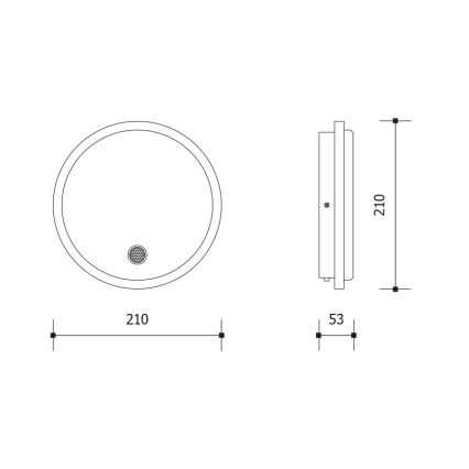 LED-Außenwandleuchte mit Bewegungs- und Dämmerungssensor LED/15W/230V IP65 weiß