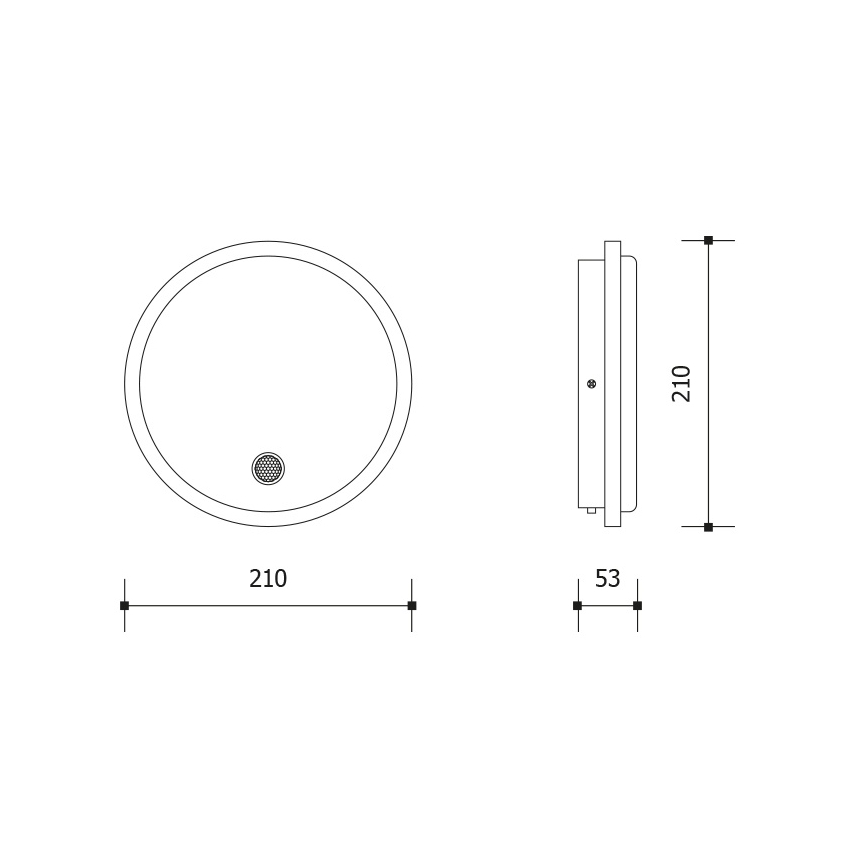 LED-Außenwandleuchte mit Bewegungs- und Dämmerungssensor LED/15W/230V IP65 weiß