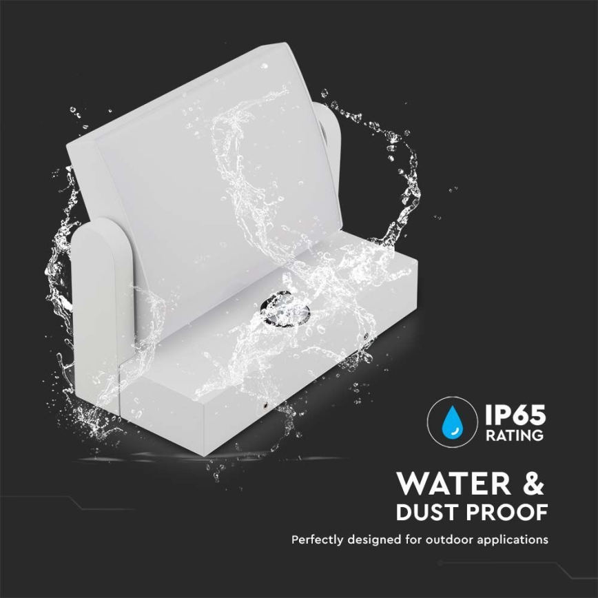 LED Außenwandleuchte mit Sensor LED/17W/230V 3000K IP65 Weiß