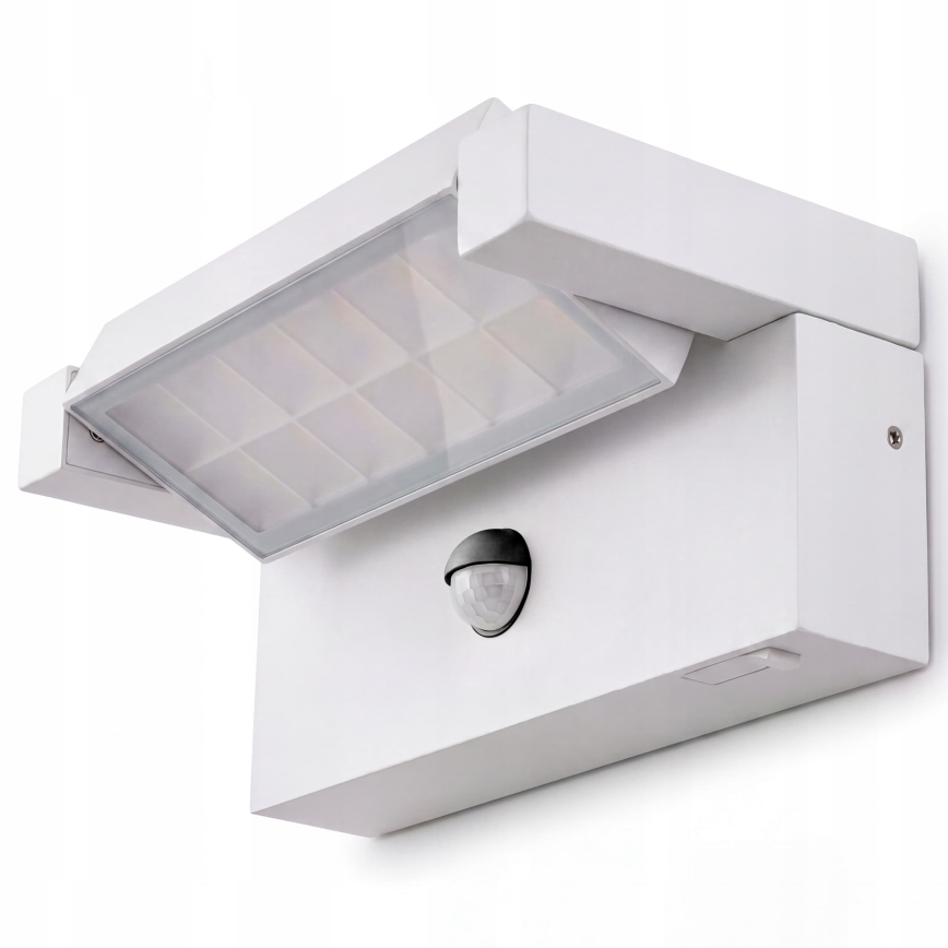 LED-Außen-Wandleuchte mit Bewegungs- und Dämmerungssensor LED/25W/230V 3000/4000/6500K IP54 weiß