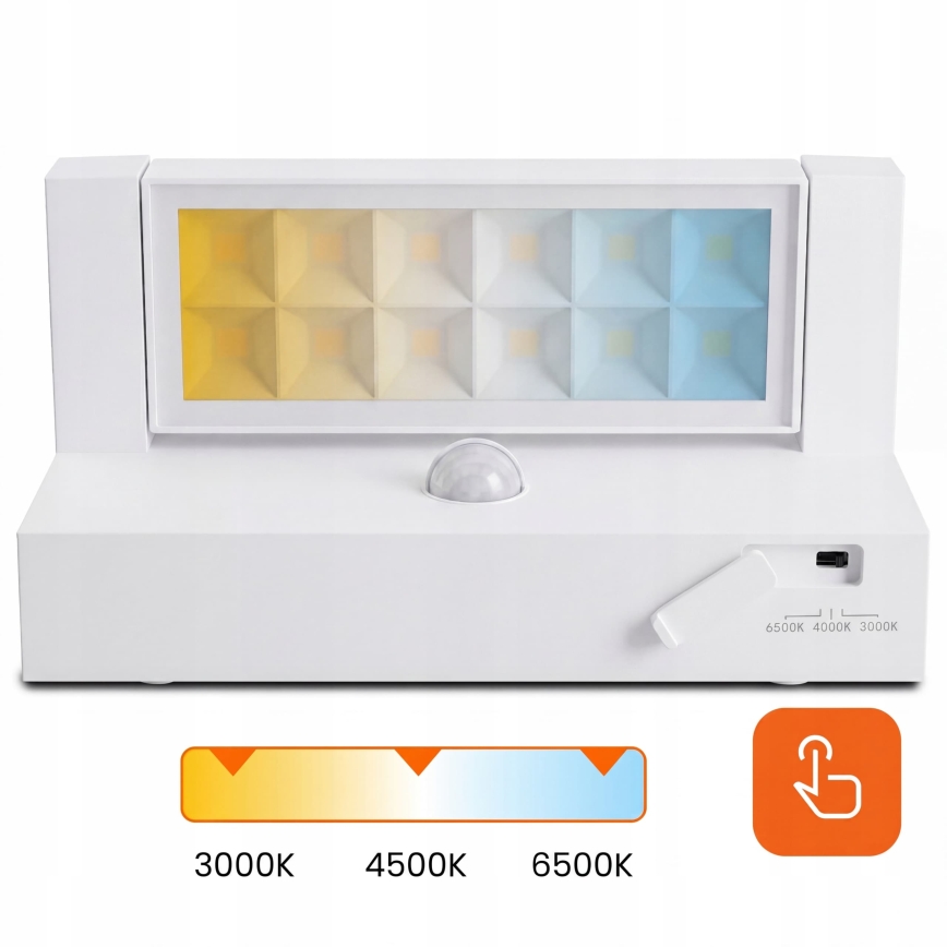 LED-Außen-Wandleuchte mit Bewegungs- und Dämmerungssensor LED/25W/230V 3000/4000/6500K IP54 weiß