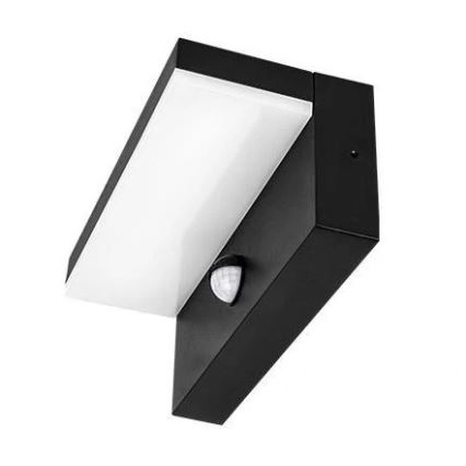 LED-Außenwandleuchte mit Sensor LED/9W/230V 4000K IP44 schwarz