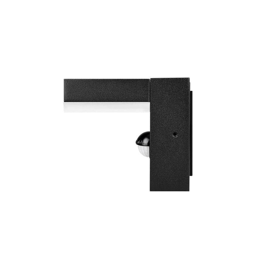 LED-Außenwandleuchte mit Sensor LED/9W/230V 4000K IP44 schwarz