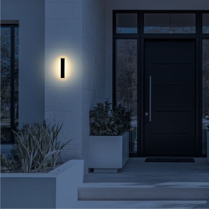 LED-Außenwandleuchte WOW LED/10W/230V 3000/4000/6500K 30 cm IP54 schwarz