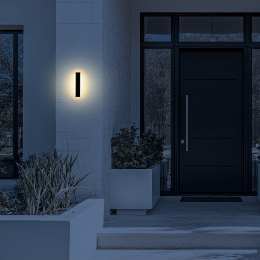 LED-Außenwandleuchte WOW LED/10W/230V 3000/4000/6500K 30 cm IP54 schwarz