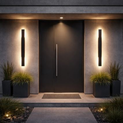 LED-Außenwandleuchte WOW LED/11W/230V 3000/4000/6000K 60 cm IP54 schwarz