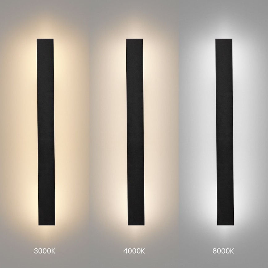 LED-Außenwandleuchte WOW LED/11W/230V 3000/4000/6000K 60 cm IP54 schwarz