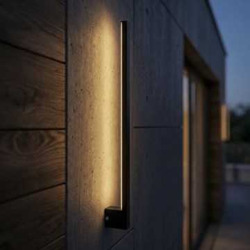 LED Außenwandleuchte YALTE LED/11W/230V 3000/4000/6500K 81,5 cm IP54 schwarz