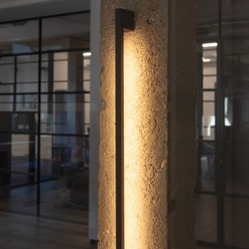 LED Außenwandleuchte YALTE LED/8W/230V 3000K IP54 Schwarz