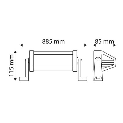 LED-Auto-Arbeitslichtleiste EPISTAR LED/180W/10-30V IP67 6000K