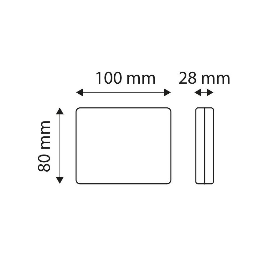 LED-Auto-Rückfahrleuchte SINGLE LED/1W/12V IP67 silber