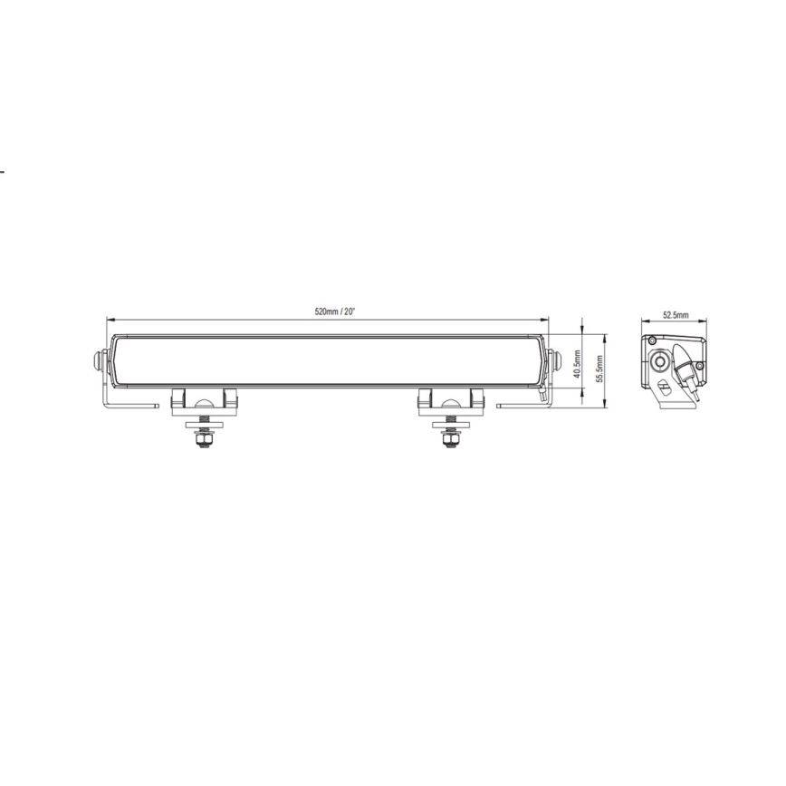 LED-Autolichtleiste BLACK OFF ROAD LED/90W/9-36V IP69 6000K