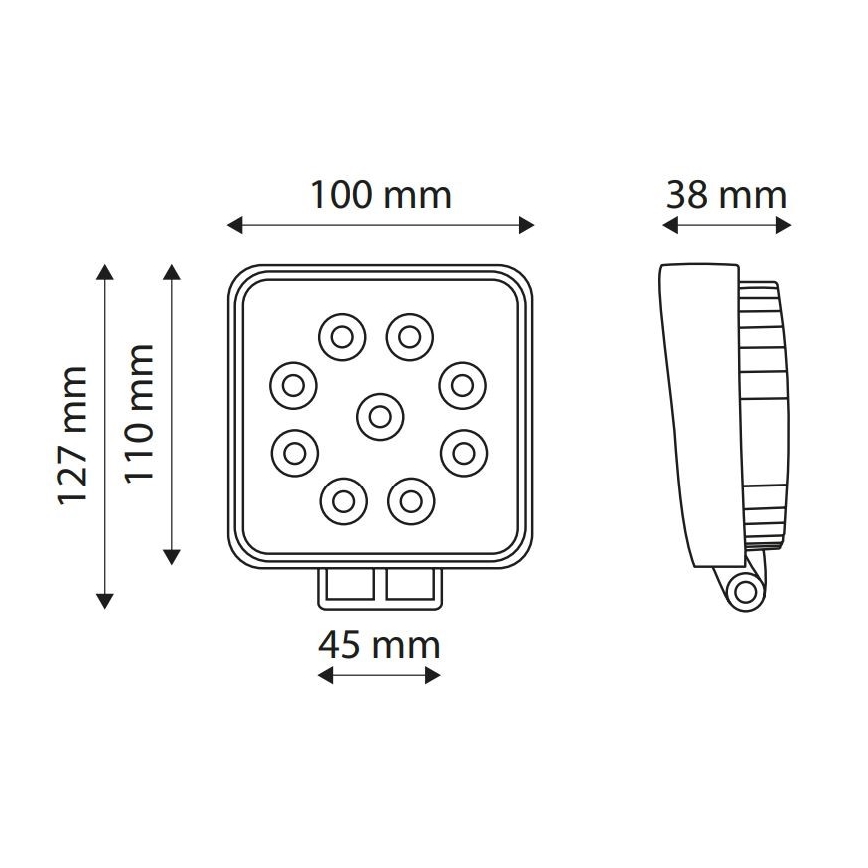 LED-Autoscheinwerfer EPISTAR LED/27W/10-30V IP67 6000K