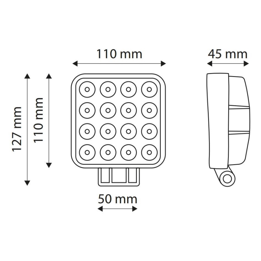 LED-Autoscheinwerfer EPISTAR LED/48W/10-30V IP67 6000K