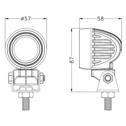 LED-Autoscheinwerfer OSRAM LED/10W/10-30V IP68 5700K