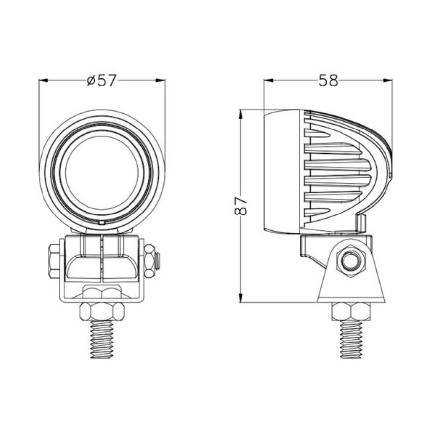 LED-Autoscheinwerfer OSRAM LED/10W/10-30V IP68 5700K