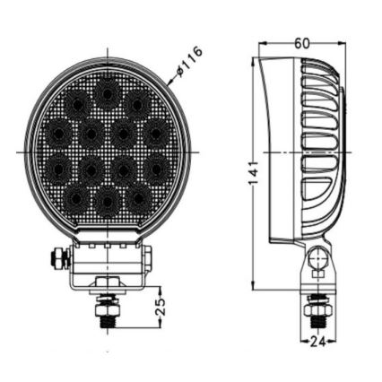 LED-Autoscheinwerfer OSRAM LED/56W/10-30V IP68 5700K