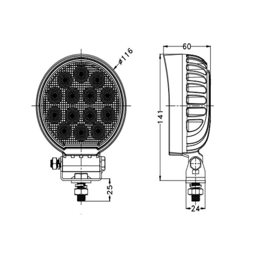 LED-Autoscheinwerfer OSRAM LED/56W/10-30V IP68 5700K
