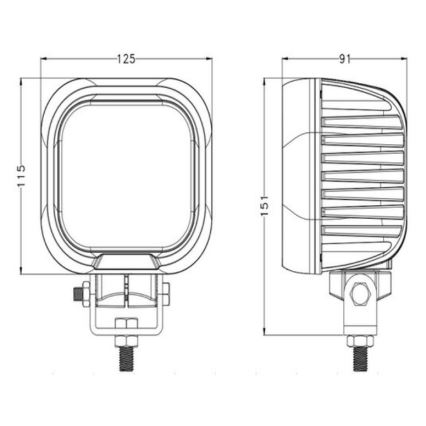 LED-Autoscheinwerfer OSRAM LED/90W/10-30V IP68 5700K